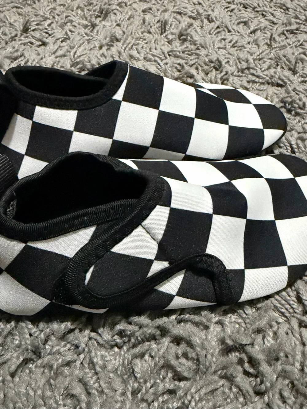 Rebel Bro- *Never Worn* Kids Black and White Slip-On Water Shoes XL 11-12C